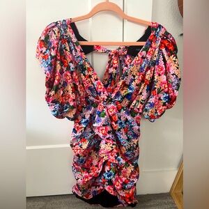 For Love & Lemons mini floral dress XS